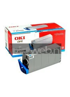 Oki 41963007 toner Cyaan Combined box and product