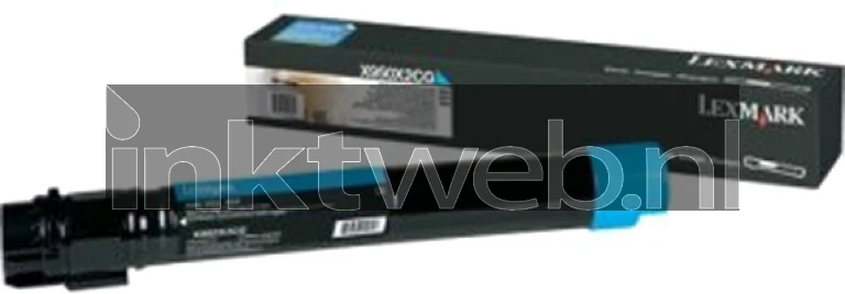 Lexmark X950X2CG cyaan Combined box and product