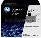 HP 51XD 2-pack zwart Front box