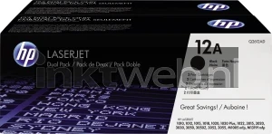 HP 12A twinpack zwart Front box