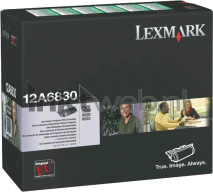 Lexmark 12A6830 zwart verpakking Front box