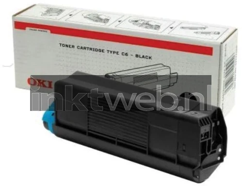 Oki 42127407 Toner cyaan Combined box and product