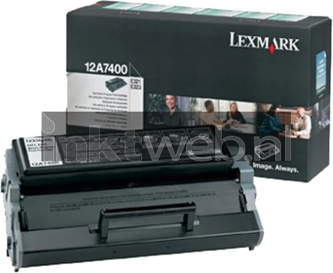 Lexmark 12A7400 zwart Combined box and product