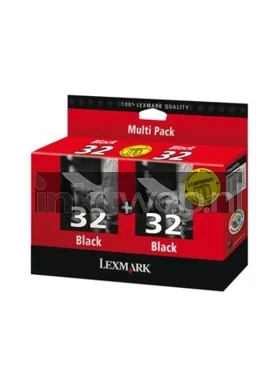 Lexmark 32 twin-pack zwart