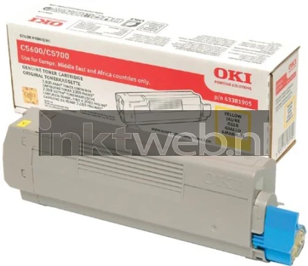 Oki C5600 / C5700 Toner geel
