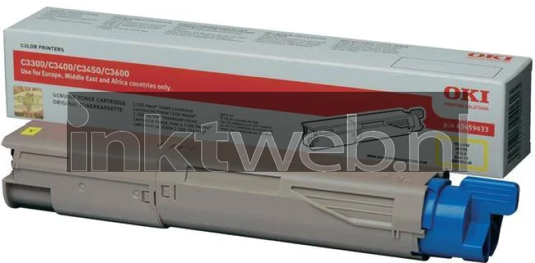 Oki Toner Yellow Combined box and product