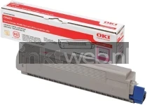 Oki C8600 / C8800 Toner magenta Combined box and product