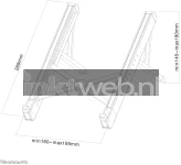 Neomounts NSLS100 | Opvouwbare laptopstandaard zilver Product only
