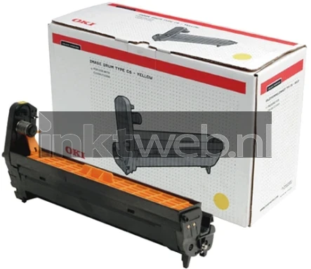Oki Drum Yellow Combined box and product