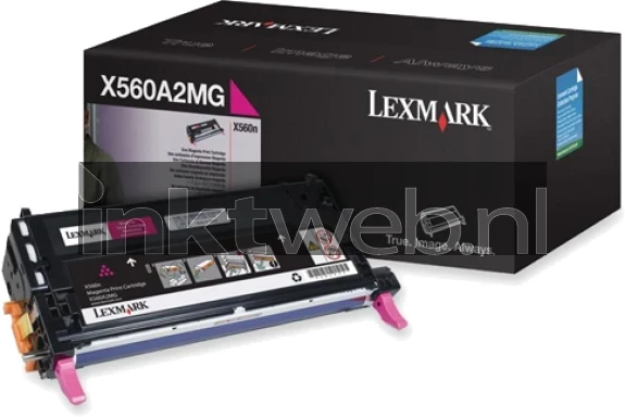 Lexmark x560a2mg magenta Combined box and product