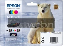 Epson 26XL Multipack zwart en kleur (Origineel Hoge Capaciteit)