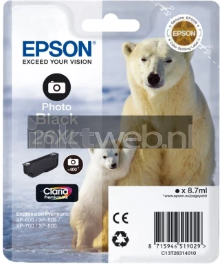 Epson 26XL foto zwart