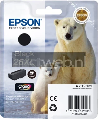 Epson 26XL zwart