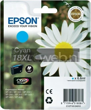 Epson 18XL cyaan