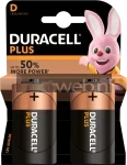 Duracell D Plus 100% 2-pack Front box