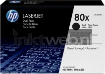 HP 80X Duo-Pack zwart (Origineel Hoge Capaciteit)