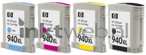 HP 940XL Multi-Pack zwart en kleur Product only