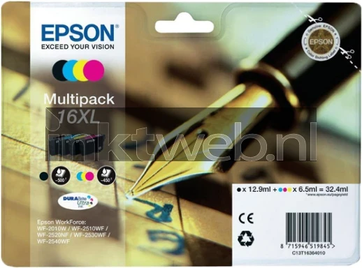 Epson 16XL Multipack zwart en kleur