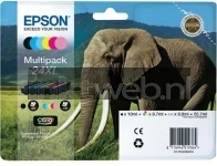 Epson 24XL multipack zwart en kleur (Origineel Hoge Capaciteit)