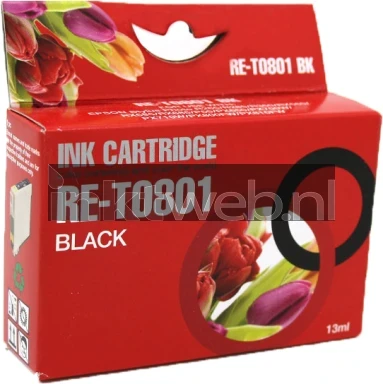 Huismerk Epson T0801 zwart
