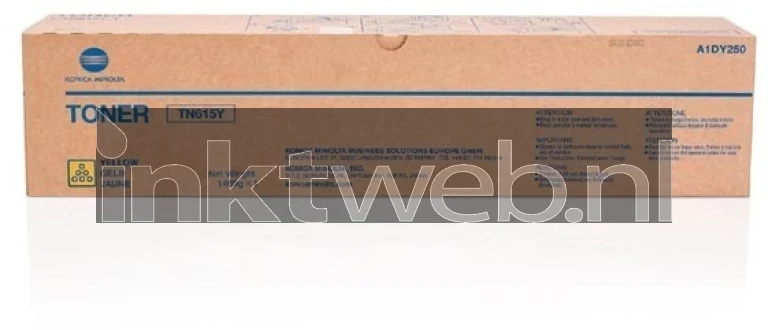 Konica Minolta TN-615 geel Front box