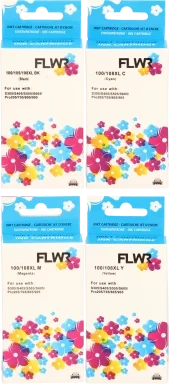 FLWR Lexmark 100XL Multipack zwart en kleur