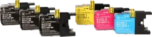 FLWR Brother LC-1280XL Multipack zwart en kleur (Huismerk (compatible))