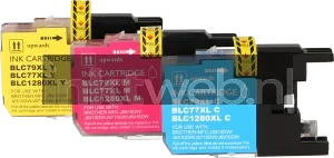 FLWR Brother LC-1280XL Multipack zwart en kleur 