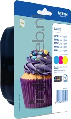 Brother LC-123 Rainbow-pack kleur