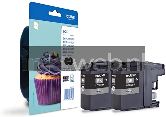 Brother LC-123 2-pack zwart