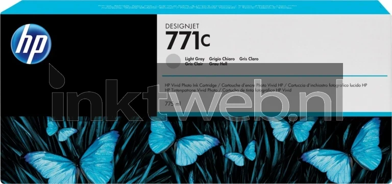 HP B6Y14A licht grijs Front box