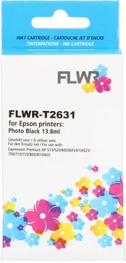FLWR Epson 26XL foto zwart