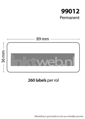 99012 Adreslabel breed label proper ratio Product only