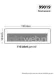 99019 Ordner breed label proper ratio Product only