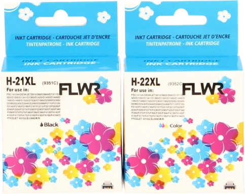 FLWR HP 21XL en 22XL Multipack zwart en kleur