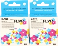 FLWR HP 21XL en 22XL Multipack zwart en kleur Front box