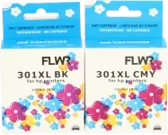 FLWR HP 301XL Multipack zwart en kleur (Huismerk (remanufactured))