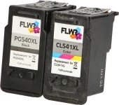 FLWR Canon PG-540XL / CL-541XL Multipack zwart en kleur Product only