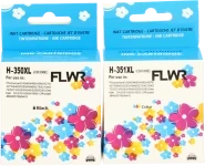 FLWR HP 350XL / 351XL Multipack zwart en kleur Front box
