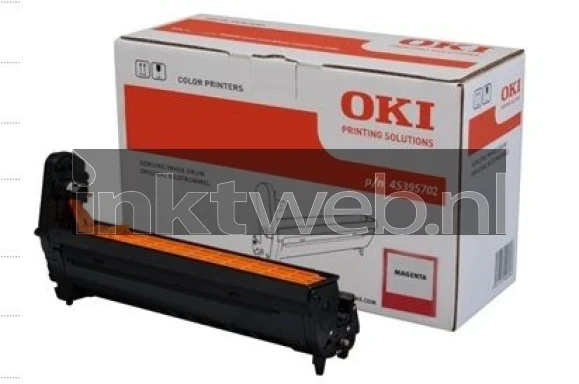 Oki 45395702 magenta Combined box and product