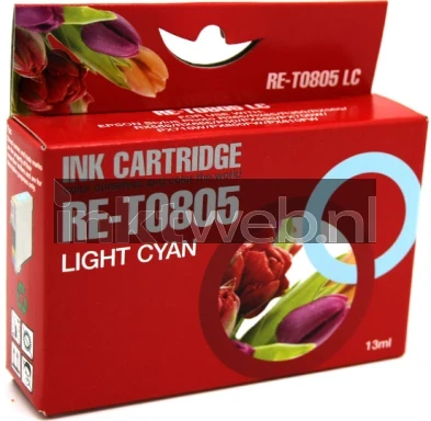 Huismerk Epson T0805 licht cyaan