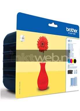 Brother LC-121 4-pack zwart en kleur