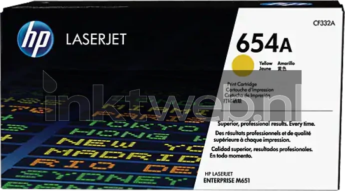 HP 654A geel