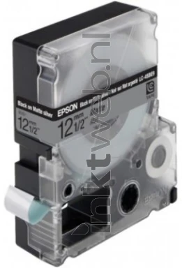 Epson LC-4SBE9 5-Pack mat zwart op mat zilver breedte 12 mm