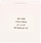 Brother DK-11204 wit Back box