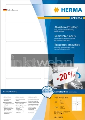 Herma 10300 63,5x29,6 MM