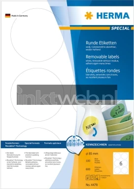 Herma 4478 85MM