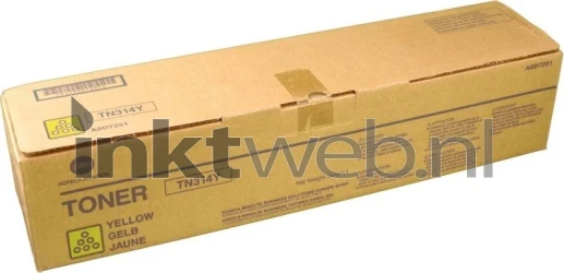 Konica Minolta TN-314Y geel Front box