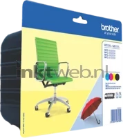 Brother LC-229XL Multipack (Transport schade) zwart en kleur