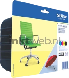 Brother LC-229XL Multipack zwart en kleur Front box